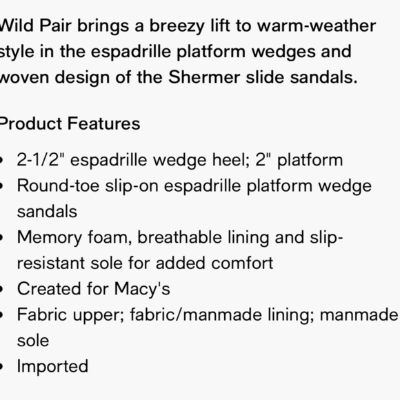 🤩”Wild Pair” Shermer Slide Espadrille Platform Sandals Beige w/White Soles” - Picture 16 of 16